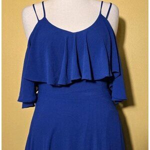 Leshop Full Length Bridesmaid Dress Off Shoulder Royal Blue Medium Bohemian Med